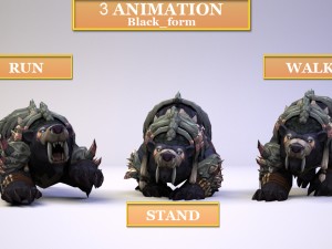 druide bear artifact 5 Modelo 3D