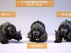 druide bear artifact 5 3D Model