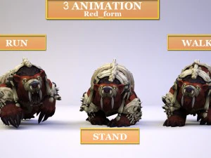 druide bear artifact 5 3D Model