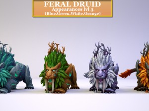 druide feral artifact 3D Модель