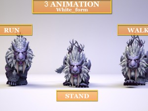 druide feral artifact Modello 3D