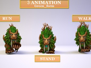 druide feral artifact Modello 3D