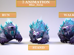 druide bear artifact 4 3D मॉडल