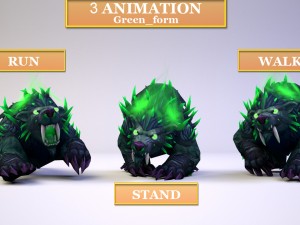 druide bear artifact 4 3D मॉडल