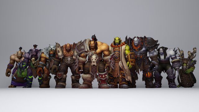 orc warlord 3D 모델 .c4d .max .obj .3ds .fbx .stl .blend 