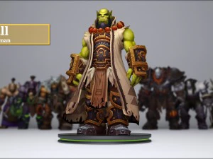 オークの将軍 3Dモデル