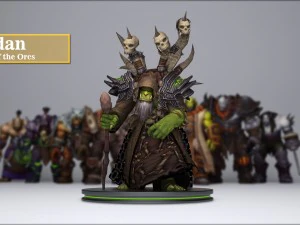 オークの将軍 3Dモデル