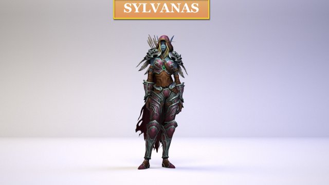 sylvanaswindrunner 3D Model .c4d .max .obj .3ds .fbx .stl .blend 