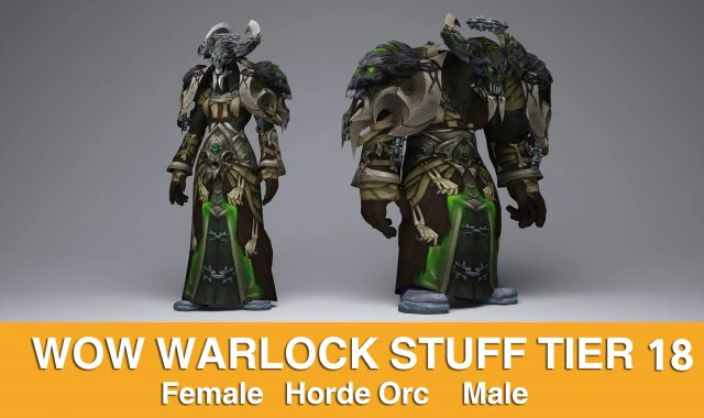 warlock orc 3D Model .c4d .max .obj .3ds .fbx .stl .blend 