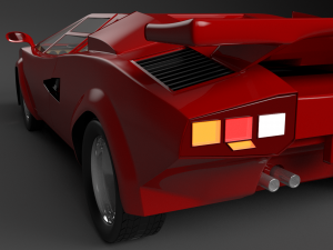 Lamborghin countach lp 5000s Model 3D