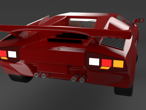 Lamborghin countach lp 5000s Model 3D