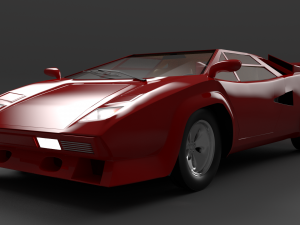 Lamborghin countach lp 5000s Model 3D