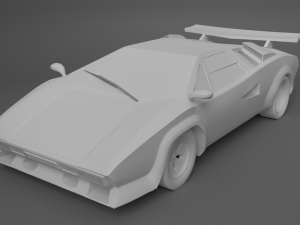Lamborghin countach lp 5000s Model 3D