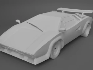 Lamborghin countach lp 5000s 3D Model