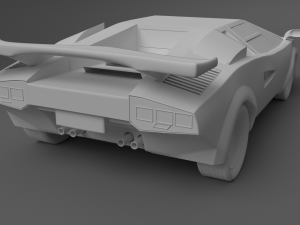 Lamborghin countach lp 5000s Model 3D