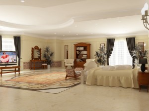 classic bedroom Modèle 3D