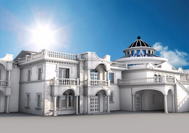 宮殿 3Dモデル .c4d .max .obj .3ds .fbx .stl .blend 