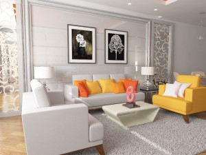 living room 3D Modell