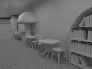 kids library 3D-Modell
