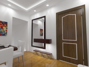 living room and dining room Modèle 3D