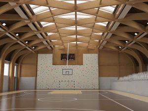 스포츠 홀 3D 모델