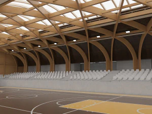 sports hall 3D Model