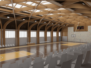 sports hall 3D 모델