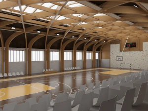sports hall 3D Model