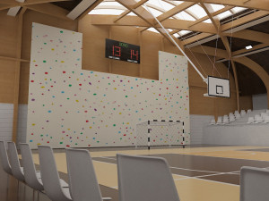 sports hall 3D 모델