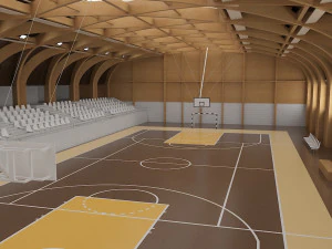 sports hall 3D Model