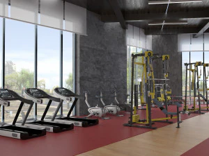 salle de sport Modèle 3D