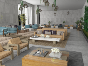 clubhouse 3D-Modell