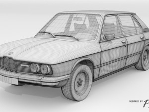 bmw 528i e12 - 1979 3D Model