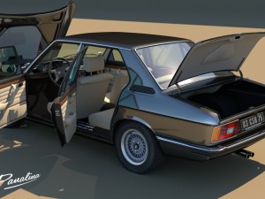bmw 528i e12 - 1979 3D Model