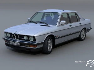 bmw m5 e28 - 1985 - auto Modello 3D