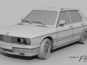 bmw m5 e28 - 1985 - car Model 3D