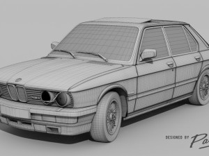 bmw m5 e28 - 1985 - car Model 3D