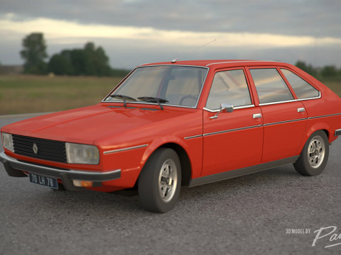Renault 20 TS 1978 3D Model