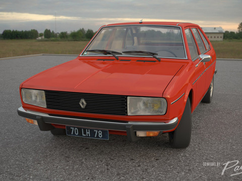 Renault 20 TS 1978 3D Модель