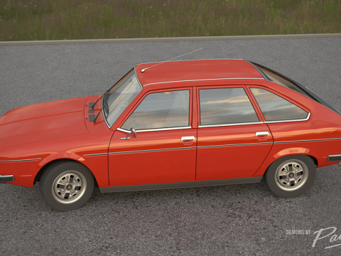 Renault 20 TS 1978 3D Модель