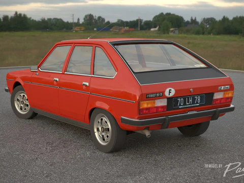 Renault 20 TS 1978 3D Model