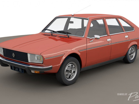 Renault 20 TS 1978 3D Модель