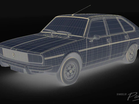 Renault 20 TS 1978 3D Model