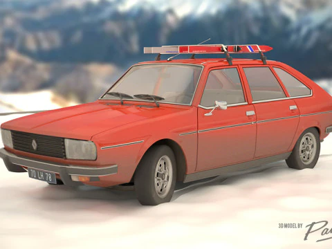 Renault 20 TS 1978 3D Model