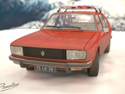 Renault 20 TS 1978 3D Модель