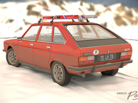 Renault 20 TS 1978 3D Модель