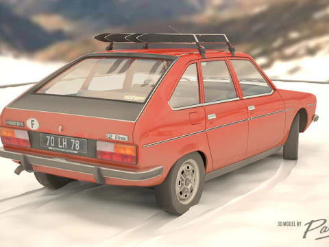 Renault 20 TS 1978 3D Model