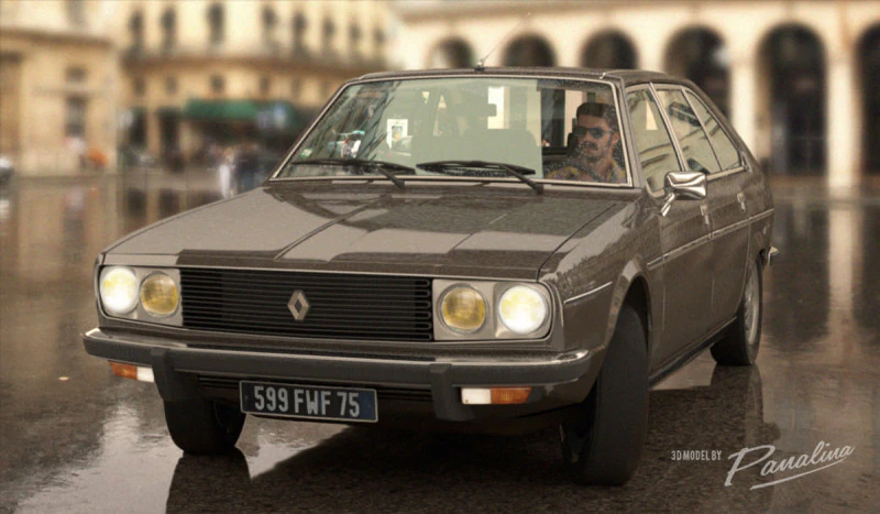 Renault 30 TX - 1979 - 3D Model .c4d .max .obj .3ds .fbx .stl .blend 