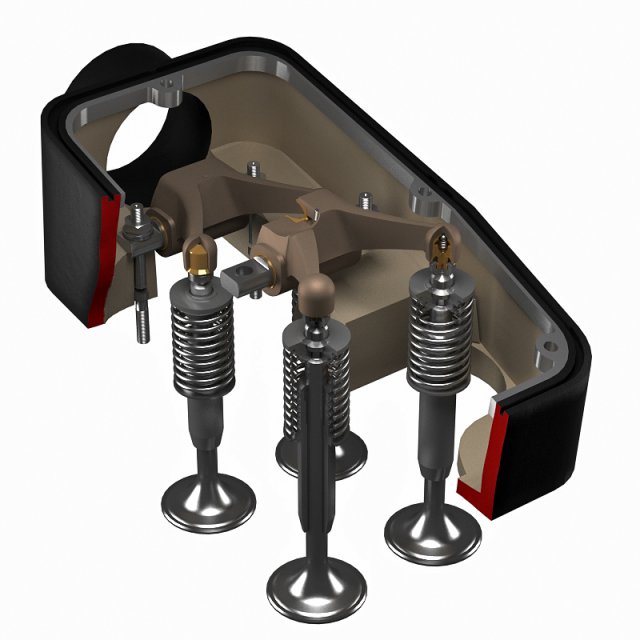valve gear Model 3D .c4d .max .obj .3ds .fbx .stl .blend 