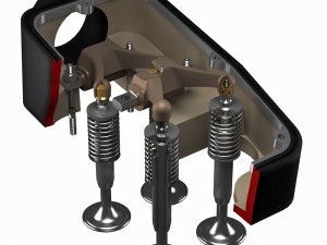 valve gear 3D मॉडल